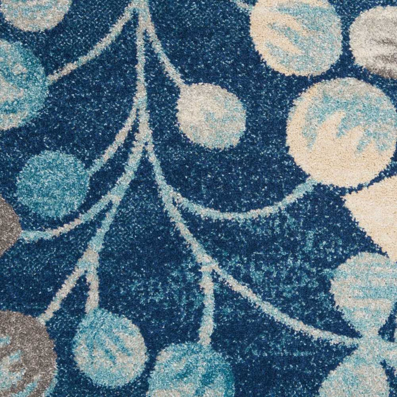 Leeming Floral Indoor Rug, Rectangle 5'3" x 7'3"