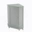 Armoire de salle de bain, armoire de rangement de coin triangulaire avec tablette réglable-944394638-944394633