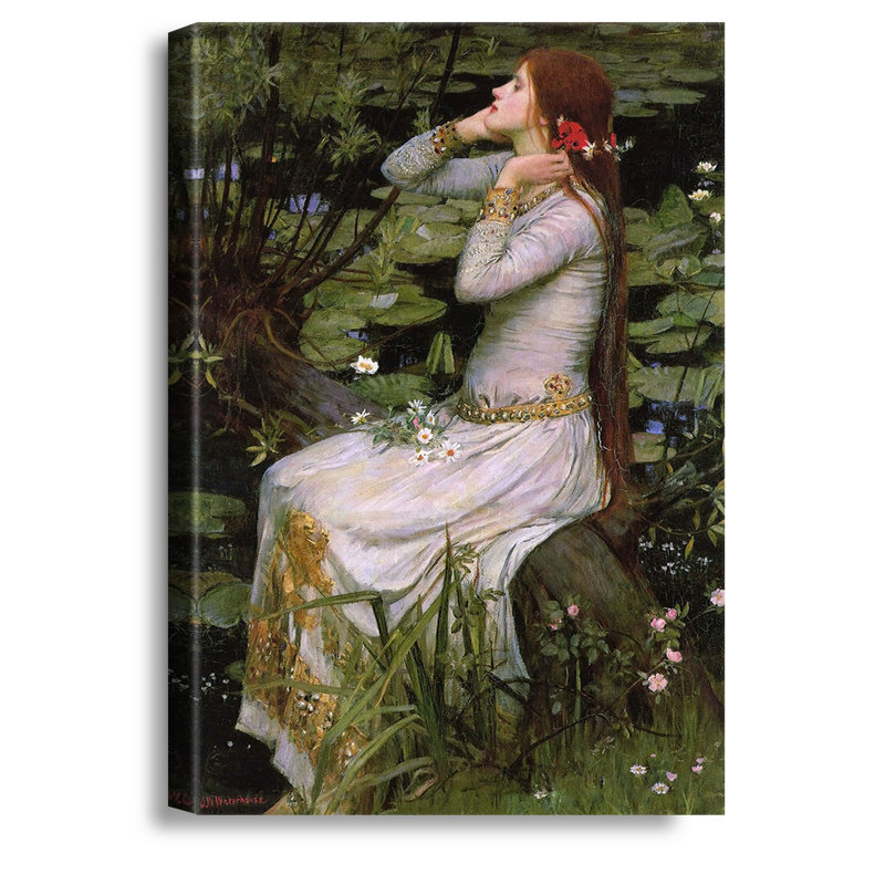 "Ophelia" par John William Waterhouse, reproduction d'art sur toile, estampe numérique, H 30 po x l 20 po