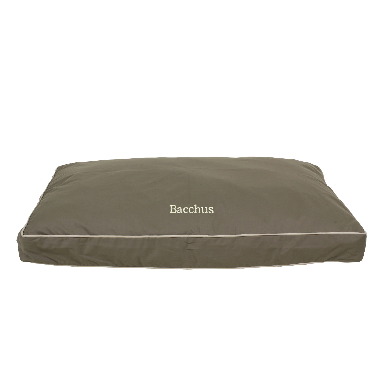 Orthopedic Foam Pet Bed with Washable Cover, Small (36" W x 27" D x 4" H), Sage/Khaki