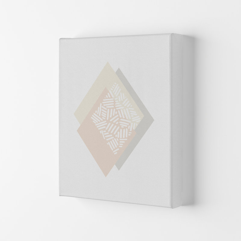 Minimalist Geometric II - Print, 59.4cm H x 42cm W x 4cm D, Wrapped Canvas