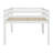 Full Size Rubber Wood Loft Bed With Ladder-1923593587