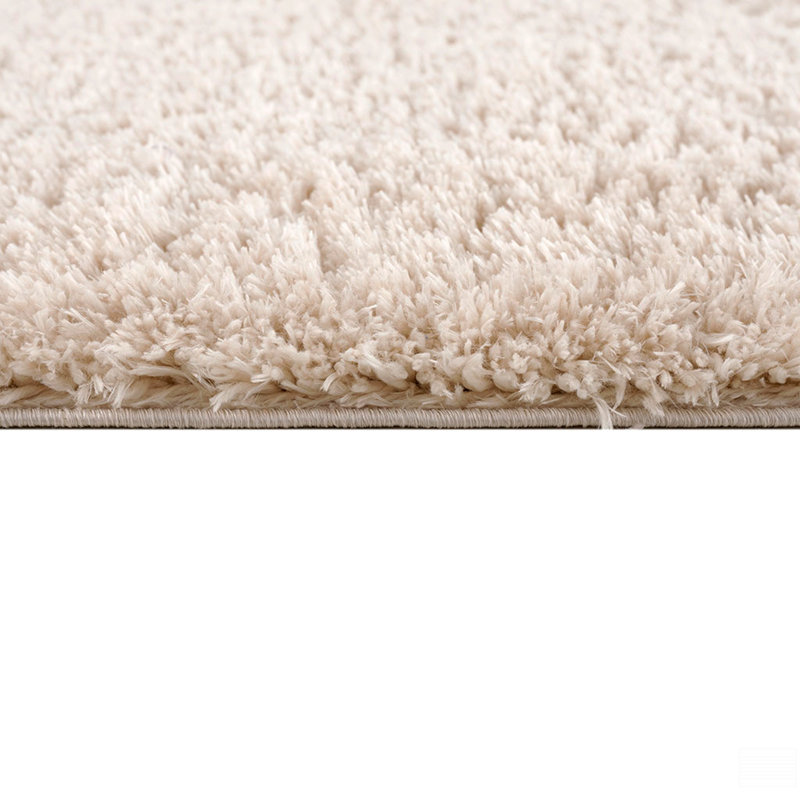 Super Soft Polyester Shag Area Rug, Rectangle 3'11" x 5'11"