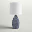 Lampe de table bleue 27 po Avalyn