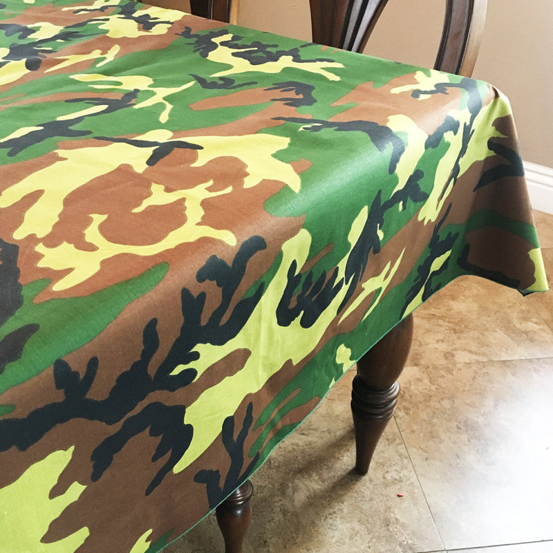 Camouflage Print Tablecloths, 48" Square 