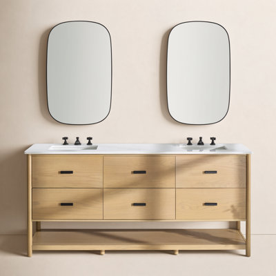 Kaplan 72" Double Sink Bathroom Vanity