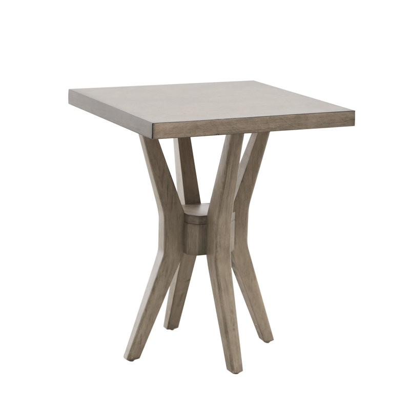Table de bout à piédestal avec rangement Camino