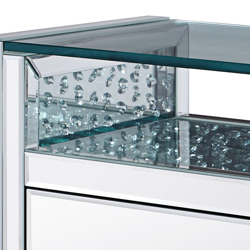 Airabelle 2 - Drawer Mirrored Nightstand