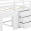 Lit mezzanine avec tiroirs et tablette-254036196