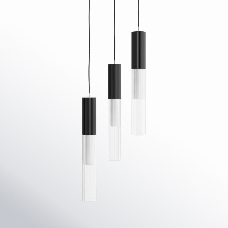 Colbie 3 - Light Black LED Cluster Pendant