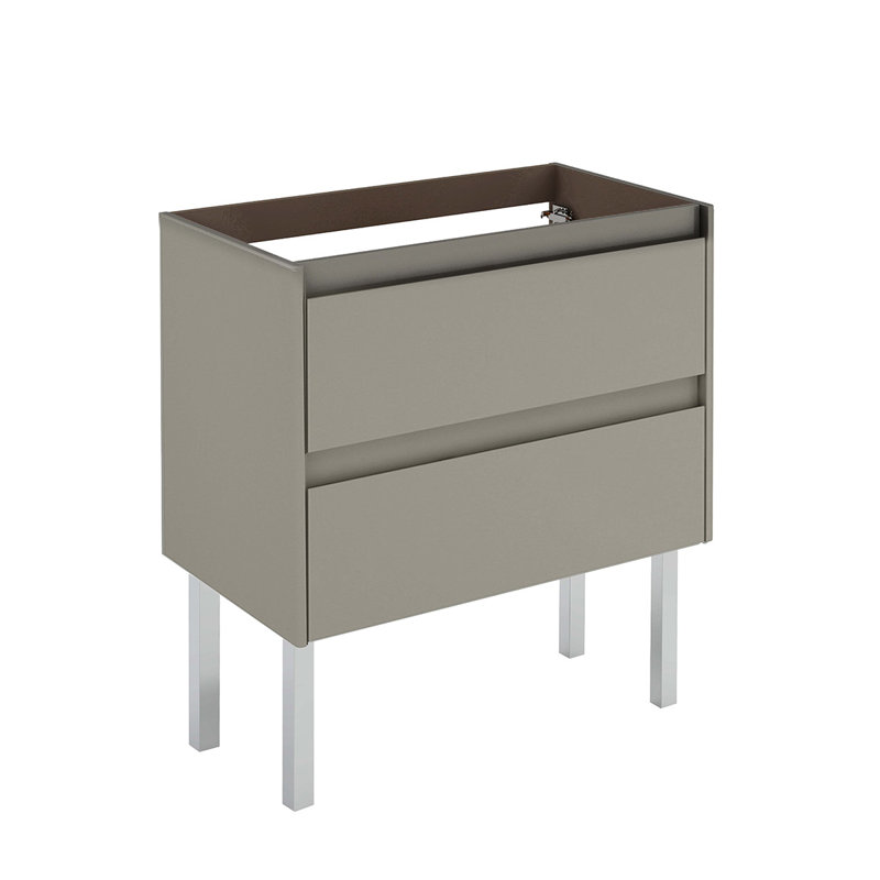 Base de meuble-lavabo simple 31,1 po Ambra seulement, Sable mat