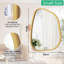 Asymmetrical Wall Mirror Irregular Mirror For Wall ,Wood Frame ,40 X 30CM-1843317061