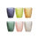 Special Set 6 Tumbler Assorted Glass Colors Cl.27
