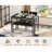 Tamajah 4-Piece 4-Person Non-Upholstered Dining Table Set with Bench, 2 Chairs & Storage Shelves-12833883-211045689