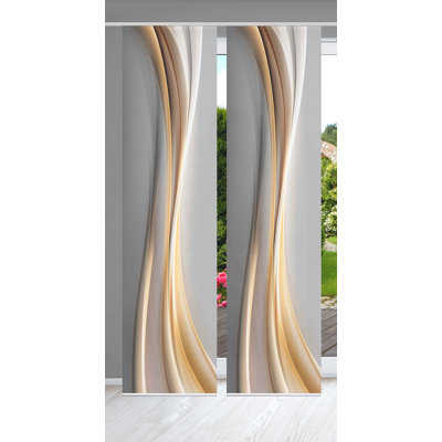 Semi Sheer Sliding Panel Pair