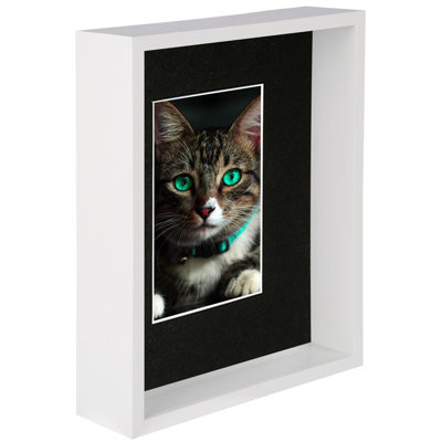 Nicola Spring - 8" x 10" 3D Deep Box Photo Frame - 4" x 6" Mount