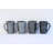 Denali Grey 4 Piece Ceramic Coffee Mug Set-2137204137