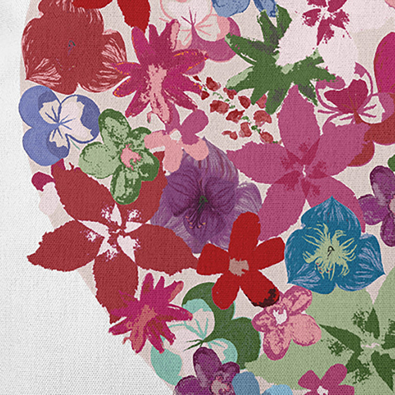 Floral Outdoor Reversible Throw Pillow, 20"H x 20"W, Square