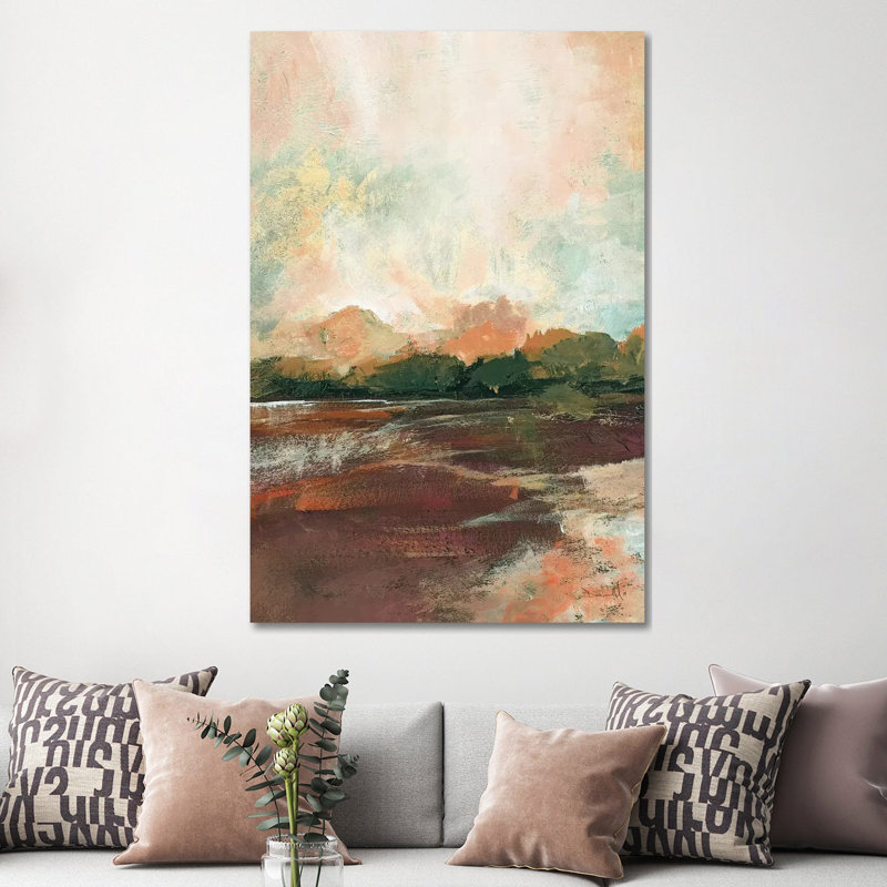 Farm View by Dan Hobday - Painting on Canvas, Wrapped Canvas, 152.5 cm H x 101.5 cm W x 3.175 cm D