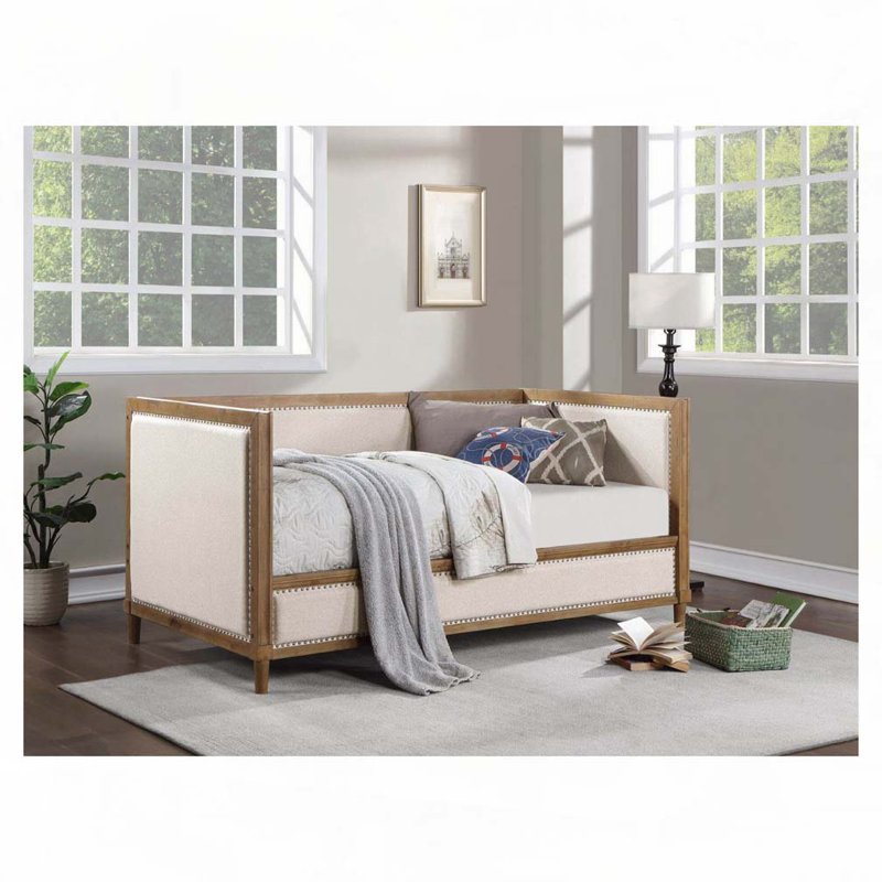 Mobilier de chambre à coucher avec garniture cloutée pour lit de jour Upholstery