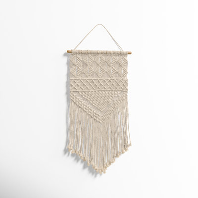 Cotton Hand Woven Tiered Wall Hanging