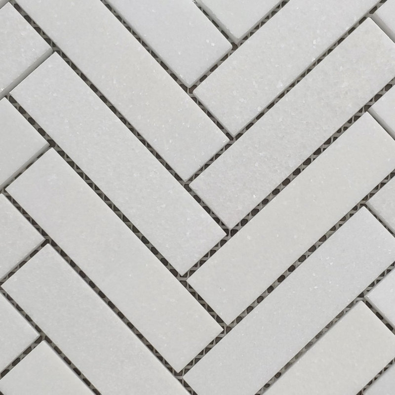 Carreau de mosaïque en marbre 11 po x 9 po