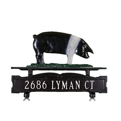 Enseigne de boîte aux lettres à 1 ligne