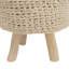 Solid + Manufactured Wood Accent Stool
