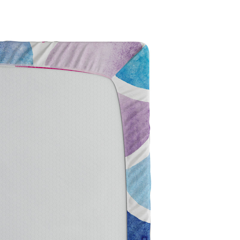 Microfiber Geometric Fitted Sheet, Full Fitted Sheet