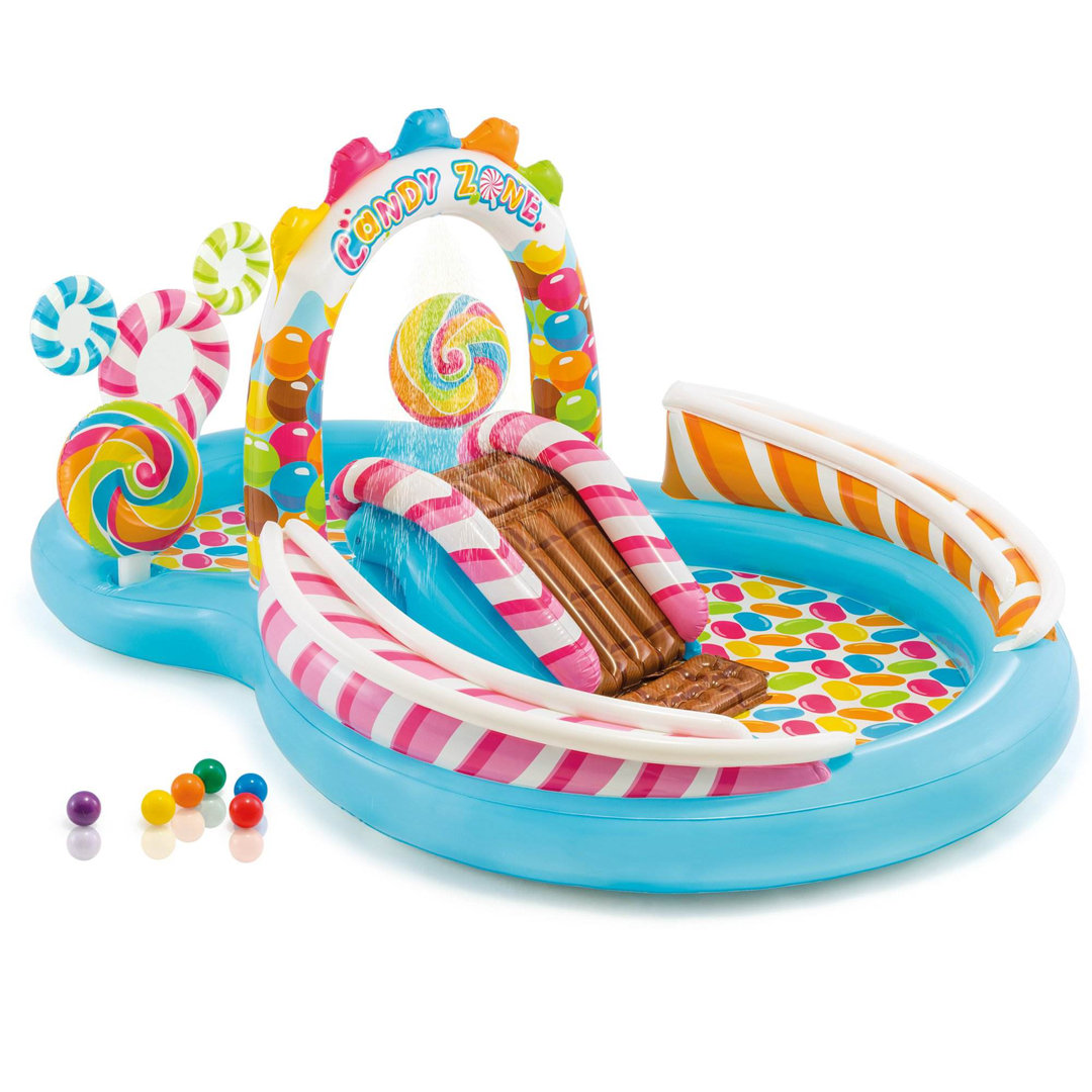 Plastic Novelty Kiddie Pool 51'' H x 75'' W x 116.04'' L (Set of 2) Intex
