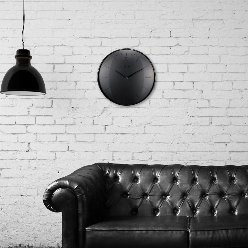 Metal Wall Clock, Black