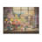 Purple Floral Ranch Window View - Farmhouse Windows  On Wood Print-1754707629
