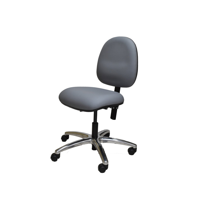 Industrial Seating Vinyl Task Chair, Gray