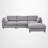 113'' Upholstery Sectional Sofa, L Shaped Sofa with Convertible Chaise-2025721045