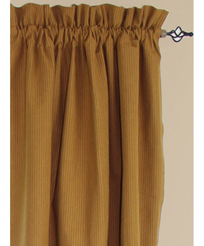 Paire de rideaux occultant en coton Abruscato, Moutarde