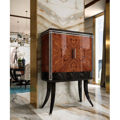 46 " L Solid Wood Bar Cabinet