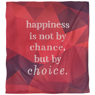 Housse de couette simple avec citation inspiration de bonheur