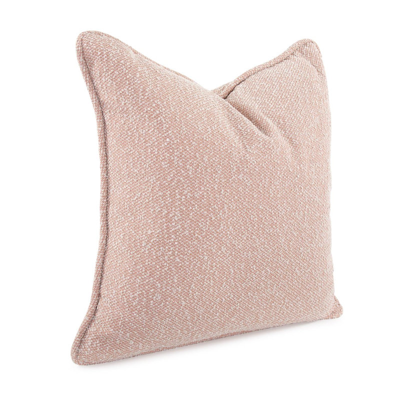 Coussin corail d'Alicante, Carré H 24 po x l 24 po, Rose