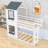 Playhouse Inspired Twin Over Twin Bunk Bed with Ladder-1802471275