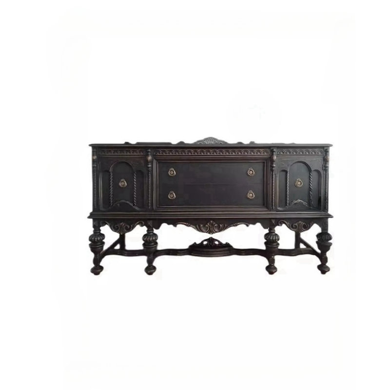 Armoire de véranda en bois massif European Vintage