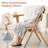 Upholstered Padded Stackable Folding Chair-347054831