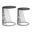 Cockrell Glass Top Frame Nesting Tables