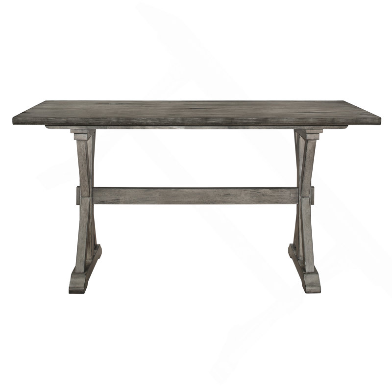Mobilier de salle à manger à hauteur de comptoir rustique en bois d'hévéa