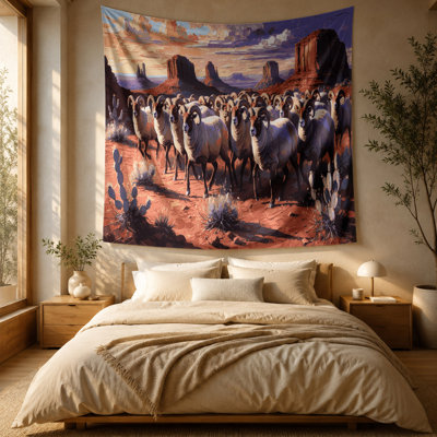 Tapisserie murale Southwestern Animals Sheep 49