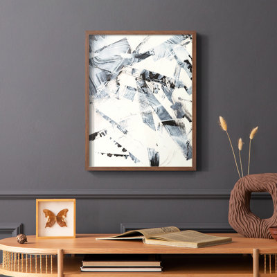 «Fractured Ice I», reproduction encadrée - bois massif