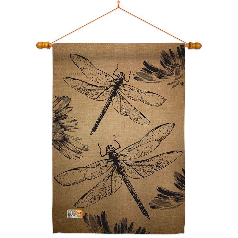 Double Sided 40'' H x 28'' W Polyester Animal Flag Set