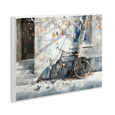 «Autumn Ride on Quiet Street», plaque murale par Franklyn Gregory