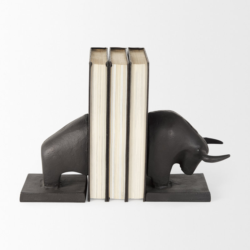 Oakfield Metal Bookends