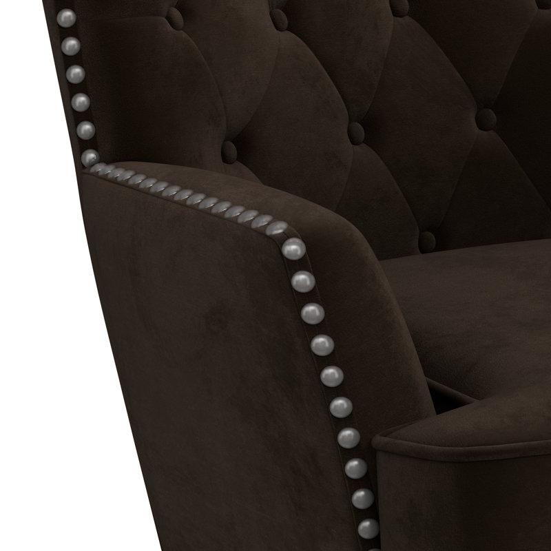 Fauteuil d'appoint Greylen, Brun