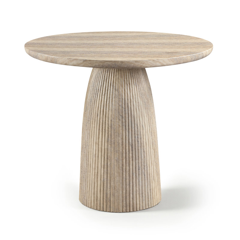 Table de hauteur comptoir Venosa, H 36 po x L 42 po x l 42 po, Travertin